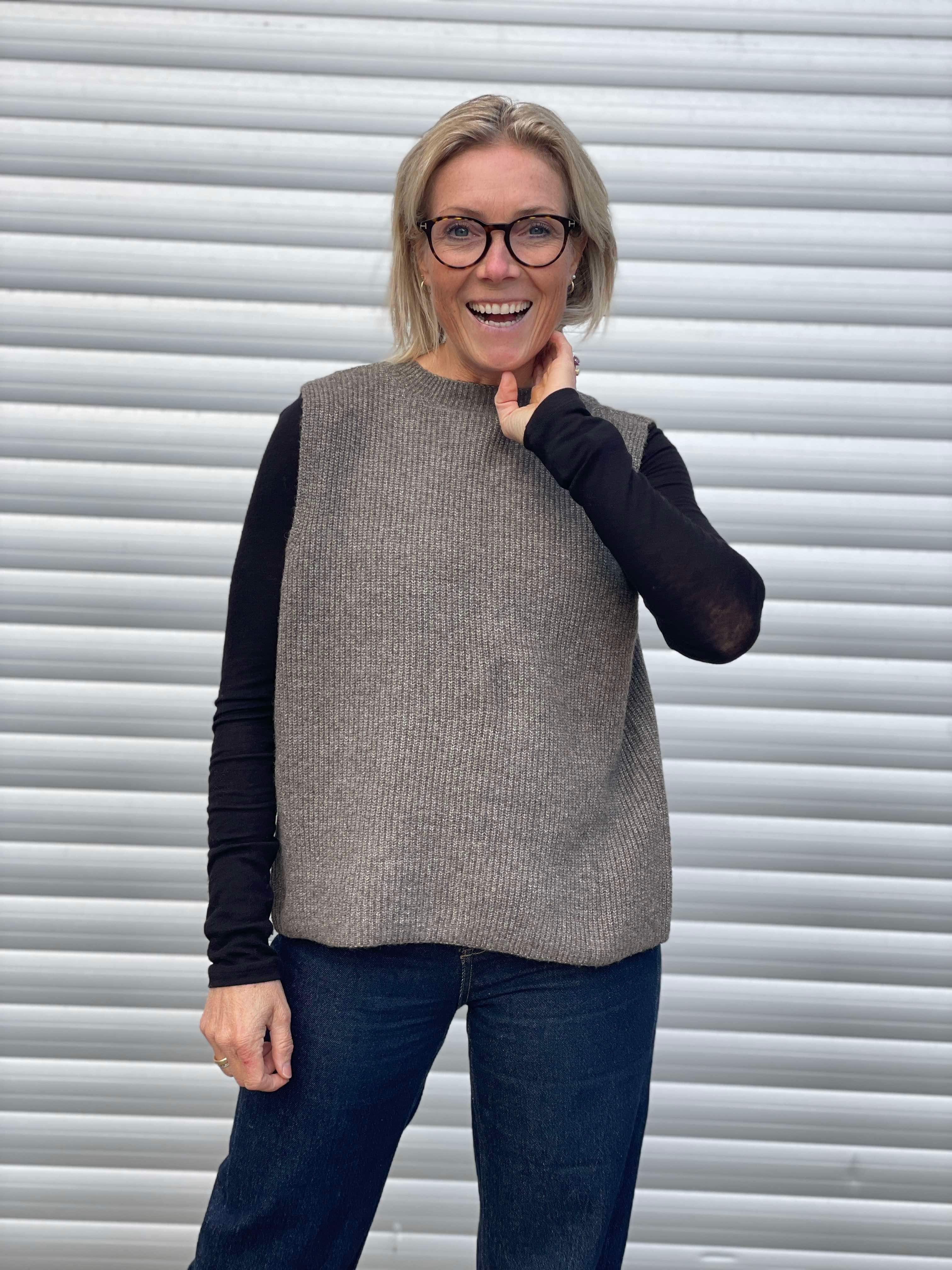 PCSILLY Knit Cardigan - Morel